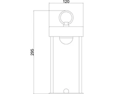 Techly Techly Wireless LED lempa su jutikliniu pakabuku