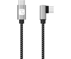 USB kabelis Techly USB-C - USB-C 2 m juodas-pilkas (ICOC MU2CC9-020-AL)