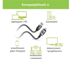 Techly USB-A į Gigabit Ethernet RJ45 tinklo kabelis 3m