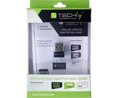 TECHLY Mini Wireless USB Adapteris Dviejų dažnių 600Mbps