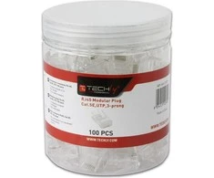 Techly 028900 RJ45 Cat5e UTP modulinis kištukas laidui, 100 vnt