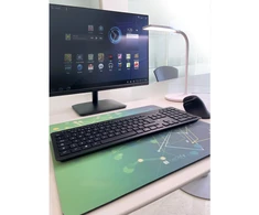 Techly Office XL pelės kilimėlis žaidimų biurui, 45x40 cm