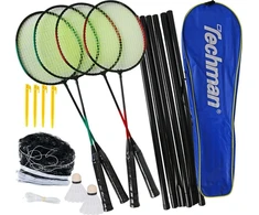 „Techman“ badmintono rinkinys 4 žmonėms + 2 šaudyklės