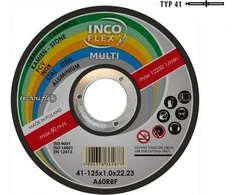 Inco Flex INCOFLEX UNIVERSALUS SHIELD METAL / PVC / BETONAS 125 x 1,6 mm MULTI