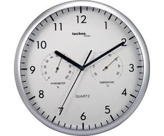 Techno line Kvarcinis sieninis laikrodis TECHNOLINE WT650 sidabrinis 26 cm