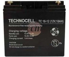 Technocell Nereikalaujantis priežiūros AGM akumuliatorius 18Ah 12V Technocell 18TC
