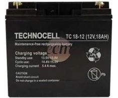 Technocell Nereikalaujantis priežiūros AGM akumuliatorius 18Ah 12V Technocell 18TC