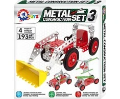 Technok konstruktorius metalinis 193 detalės 6412
