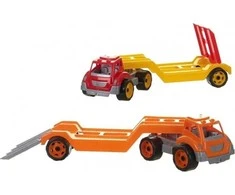 Technok Plastikinis tralas - autovežis 79 cm (oranžinis)