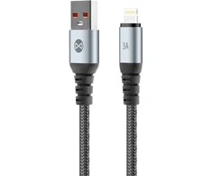 Forever Braix laidas USB – Lightning 1,0 m 3A juodas