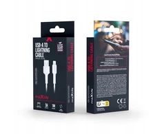 Maxlife MXUC-13 laidas USB-A – Lightning 1,0 m 3A baltas