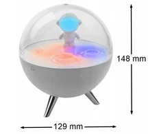 Eco Light Mary’s lampka nocna led rgb księżyc balta