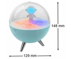Eco Light Mary’s lampka nocna led rgb księżyc mėlyna