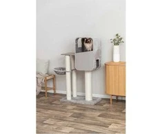 Tectake Marina katės draskyklė pilka 132 cm