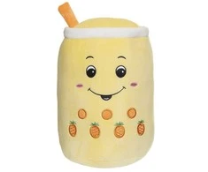 Teddykompaniet TEDDYCOMPANIET SQUEEZIE BUBBLE TEA BANANA 30CM 7331626042246