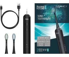 Teesa Sonic Elite juodas sonic dantų šepetėlis