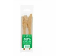 Gogreen Reusable cutlery set Go Žalias