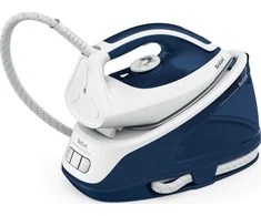 TEFAL | „Express Essential Steam Station“ | SV6116E0 | 2200 W | 1,4 l | 5–6 barai | Automatinis išjungimas | Vertikali garų funkcija | Kalkių valymo funkcija | Baltas/ Mėlyna