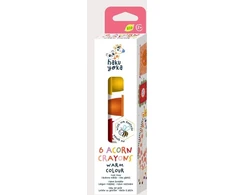 Teka Acorn Crayons - Šiltos spalvos 6vnt