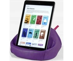 Teka Bean Bag Puffe su kišene knygai/planšetei, violetinė
