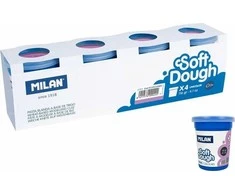 Teka Ciastolina Basic 116g 4 stiklainiai purpuriniai MILAN