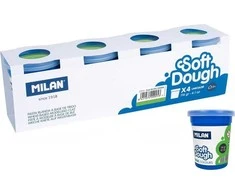 Teka Ciastolina Basic 116g 4 stiklainiai žalias MILANAS