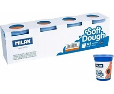 Teka Ciastolina Basic 116g 4 stiklainiai oranžinis MILAN