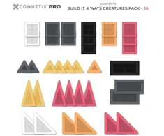 Teka CONNETIX - magnetinis konstruktorius PRO Build It 4 Ways Creatures Pack, 36d.