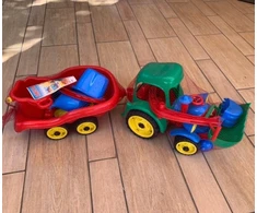 Teka ekskavatorius su priekaba ir mini komplektas 10 vnt