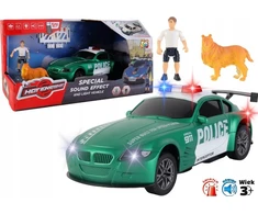 Teka gatvės beprotybė – policijos automobilis