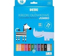 Teka Jumbo BB Kids pieštukų kreidelės 12 spalvų
