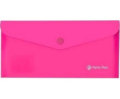 Panta Plast Aplankas-vokelis DL neon rausvas