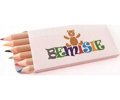 Teka Bez Marki KREDKI 6 KOLORÓW FIRMOWANE LOGO BEMISIE