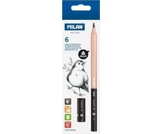 Teka Triangular pieštukai Maxi 6B 6vnt MILAN