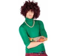 Teka XXL rudas afro perukas