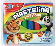 Teka Plastelinos rinkinys 6 vnt. "inspiria" - minkšta ir nelimpanti
