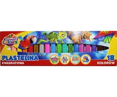 Teka Sweet Colours Plastelino rinkinys 18 spalvų, Koma Plast