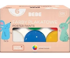 Teka Plakatų dažai Bebe Interdruk, 6 spalvos, 6x20 ml