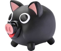 Teka Kiaulė taupyklė "Jiggy Bank" juoda juoda, PB-21073