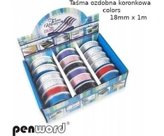 Teka dekoratyvinė nėrinių juostelė 18mmx1m (18vnt)