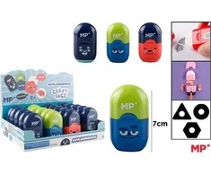 Teka Drožtukas CRAZY FACE, MP, su konteineriu ir trintuku, plastikinis