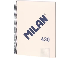 Teka Zeszyt na spirali A4/80K grotelės 1918 smėlio spalva MILAN