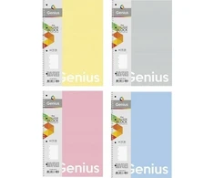 Teka žiedinis segtuvas A4/80K tinklelis Touch Pastel (5 vnt.)