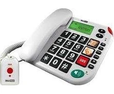 Telefonas stacionarus Maxcom KXT 481 SOS Baltas