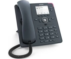 Snom D140, IP telefonas, pilkas, laidinė ragelė, ant stalo/sienos, Linux, 2 linijos