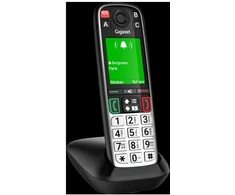 GIS Gigaset EASY 500HX Analoginio ryšio / DECT telefonas Skambintojo ID Juoda, Sidabras
