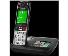 GIS Gigaset EASY 500A Analoginio ryšio / DECT telefonas Skambintojo ID Juoda, Sidabras