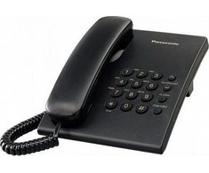 Fiksuotas telefonas Panasonic KX- TS500PDB Juoda