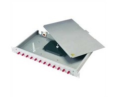 TELEGRTNER 19 FO-PP BAS-ECO 1U 12 LCD OS2/P nPT BASIS eco* su sumontuotais adapteriais