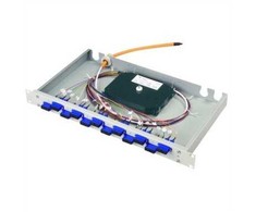 TELEGRTNER 19 FO-PP BAS-ECO* 1U 12 SCD OM3 PT, su sumontuotais adapteriais ir spalvotais pigtailais